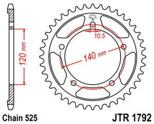 JT SPROCKETS JT�X�v���P�b�g �X�`�[�������A�X�v���P�b�g �X�^���_�[�h 1792-525 SUZUKI �X�Y�L TRIUMPH �g���C�A���t �h���u���X�v���P�b�g�E���A�X�v���P�b�g �쓮�n