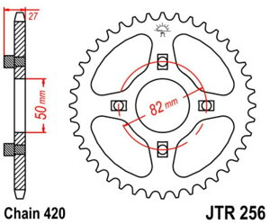 JT SPROCKETS JT�X�v���P�b�g Steel Standard Rear Sprocket 256 - 420 C50 CF50 Chaly ST50 L Dax G Germany�d�l ZB50 France�d�l ST70 K�AG AM K3 HONDA �z���_ �h���u���X�v���P�b�g�E���A�X�v���P�b�g �쓮�n