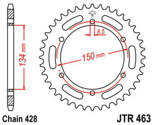JT SPROCKETS JT�X�v���P�b�g �X�`�[�������A�X�v���P�b�g �X�^���_�[�h 463 - 428 KMX200 A2-A3 KAWASAKI �J���T�L �h���u���X�v���P�b�g�E���A�X�v���P�b�g �쓮�n