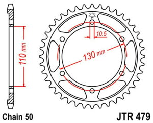 JT SPROCKETS JT�X�v���P�b�g �X�`�[�������A�X�v���P�b�g �X�^���_�[�h 479 - 530 YZF-R6 Racebase 50th Anniversary Edition 60th 1000 SF FZ1 N�ANA S�ASA�ASZ Fazer ABS FazerABS FZI EFZS1000 USA�d�l YG�AYL�AYCL FZ-1 ZB/ZCB/ZCR/ZR/A