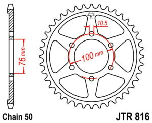 JT SPROCKETS JTXvPbg Steel Standard Rear Sprocket 816 - 530 RF900 GSX400 FXAFZAFDAFE GT750 AAB GS750 E/ES D USAdl GSX750 SASS Japandl SEAS3/4 Katanapop-up h/light EEAESDAESEAEFE GSX-R750 LAM Sling Shot SUZUKI XY