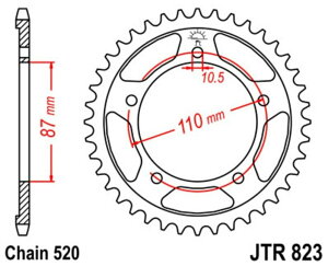 JT SPROCKETS JT�X�v���P�b�g �X�`�[�������A�X�v���P�b�g �X�^���_�[�h 823 - 520 GS500 E-K�AL�AM�AN�AP2 Cyl E-R�AS�AT�AV�AW2 E-X�AY�AK1�AK2�AK3�AK4�AK5�AK6�AK7 F-K4�AK5�AK6�AK7�AK8�AK9�AL0 H K7 USA�d�l SUZUKI 