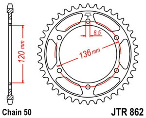JT SPROCKETS JT�X�v���P�b�g �X�`�[�������A�X�v���P�b�g �X�^���_�[�h 862-530 RD500 LC RZV500 R Japan�d�l YAMAHA ���}�n �h���u���X�v���P�b�g�E���A�X�v���P�b�g �쓮�n