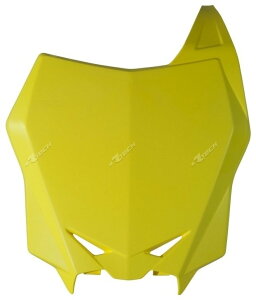 RACETECH ���[�X�e�b�N Factory Front Number Plate Yellow Suzuki RM-Z250�^450 RM-Z 250 450 SUZUKI �X�Y�L �[�b�P���J�E�� �J�E���֘A �O��