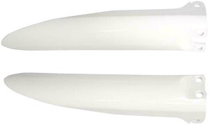 RACETECH ���[�X�e�b�N Fork Guards White Kawasaki KX85�^KX100 KLX 110 KX 100 85 BIG WHEELS 19/16 STD 17/14 KAWASAKI �J���T�L �t�H�[�N�K�[�h �O��