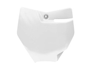 RACETECH ���[�X�e�b�N Front Number Plate White KTM SX85 85 SX BIG WHEELS 19/16 STD 17/14 �[�b�P���J�E�� �J�E���֘A �O��