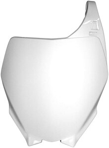 RACETECH ���[�X�e�b�N Front Number Plate White Yamaha YZ 125 250 F 450 YAMAHA ���}�n �[�b�P���J�E�� �J�E���֘A �O��