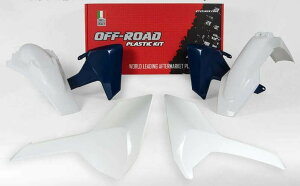 RACETECH ���[�X�e�b�N �v���X�`�b�N�L�b�g OEM �J���[ (2017) �z���C�g�^�u���[ Husqvarna FE 250 350 450 501 TE I 300 TX 125 HUSQVARNA �n�X�N�o�[�i �t���J�E���E�O���Z�b�g �J�E���֘A �O��