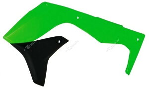RACETECH [XebN Radiator Covers Neon Green Kawasaki KX250F KX 450 F KAWASAKI JTL WG[^[ p֘A GW