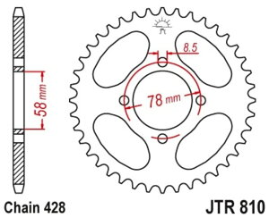 JT SPROCKETS JT�X�v���P�b�g �X�`�[�������A�X�v���P�b�g �X�^���_�[�h 810-428 GN 125 GP GS ES GT E X4 RG 80 GAMMA C RV VANVAN TU XT KARION RT GA CRUISE I II CLASSIC DELUXE GF GV AQUILA RX D XRX SUZUKI �X�Y�L HYOSUNG �q���[�X