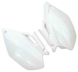 RACETECH [XebN WHITE SIDE NUMBER PLATE FOR YZF250^450 2003-05 YZ 250 F 450 YAMAHA }n TChJEETChJo[ JE֘A O