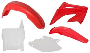 RACETECH ���[�X�e�b�N �v���X�`�b�N�L�b�g OEM �J���[ ���b�h�^�z���C�g �z���_ CR125R�^250R CR 125 R 250 HONDA �t���J�E���E�O���Z�b�g �J�E���֘A �O��