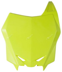 RACETECH ���[�X�e�b�N Factory Front Number Plate Neon Yellow Suzuki RM-Z250�^450 RM-Z 250 450 SUZUKI �X�Y�L �[�b�P���J�E�� �J�E���֘A �O��