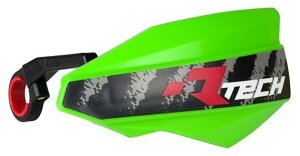 RACETECH ���[�X�e�b�N Vertigo Handguards Neon Green E-Bike �n���h�K�[�h�E�i�b�N���K�[�h �n���h�����Ӄp�[�c �n���h��