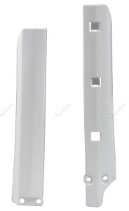 RACETECH ���[�X�e�b�N Fork Guards White Yamaha YZ85 YZ 85 LW BIG WHEELS 19/16 YAMAHA ���}�n �t�H�[�N�K�[�h �O��
