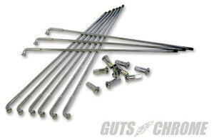 GUTS CHROME ガッツクローム 18インチドロップセンターリム スポークセット HARLEY-DAVIDSON ハーレーダビッドソン スポーク・ニップル ホイール関連 足回り