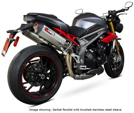 SCORPION スコーピオン セルケトパラレル ツイン スリップオンマフラー Speed Triple 1050 R TRIUMPH トライアンフ