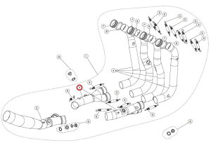 AKRAPOVIC アクラポビッチ 【リペアパーツ】C-B10R2 collector set S1000R S1000RR BMW エキゾーストパイプ マフラー