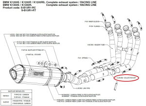 AKRAPOVIC AN|rb` yyAp[czC-B12R2 collector set K1200R K1200S K1300R K1300S BMW GL][XgpCv }t[