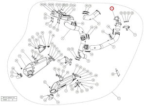 AKRAPOVIC AN|rb` yyAp[czH-D11E1T header ti 1199PANIGALE R S 899PANIGALE DUCATI hDJeB GL][XgpCv }t[