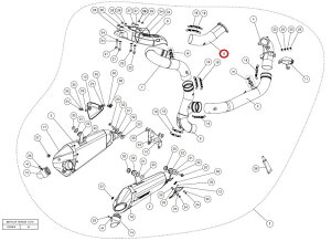 AKRAPOVIC AN|rb` yyAp[czH-D11E2T header ti 1199PANIGALE R S 899PANIGALE DUCATI hDJeB GL][XgpCv }t[