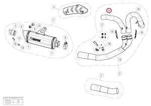 AKRAPOVIC AN|rb` yyAp[czH-D12E1 header ti - rear MONSTER1200 MONSTER1200R MONSTER1200S MONSTER821 DUCATI hDJeB GL][XgpCv }t[