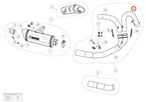 AKRAPOVIC AN|rb` yyAp[czH-D12E2 header ti - front MONSTER1200 MONSTER1200R MONSTER1200S MONSTER821 DUCATI hDJeB GL][XgpCv }t[