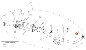 AKRAPOVIC AN|rb` yyAp[czH-S65R1F header pipe front V-STROM650 SUZUKI XYL GL][XgpCv }t[
