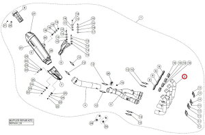 AKRAPOVIC AN|rb` yyAp[czH-Y10E1 header set ti YZF-R1 YAMAHA }n GL][XgpCv }t[