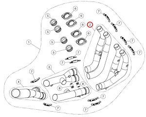 AKRAPOVIC AN|rb` yyAp[czH-Y6R8 header set SS YZF-R6 YAMAHA }n GL][XgpCv }t[
