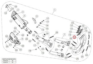 AKRAPOVIC AN|rb` yyAp[czH-Y6RT8 header set ti YZF-R6 YAMAHA }n GL][XgpCv }t[