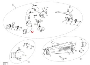 AKRAPOVIC AN|rb` yyAp[czL-B12SO6T/1 link pipe ti RNINE T BMW GL][XgpCv }t[