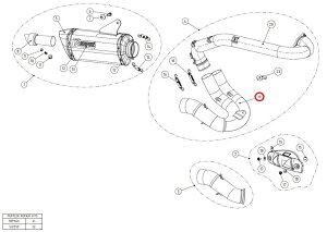AKRAPOVIC AN|rb` yyAp[czL-D8E1 link pipe ti HYPERMOTARD HYPERSTRADA 939 DUCATI hDJeB GL][XgpCv }t[