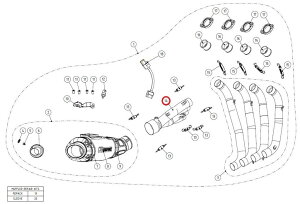 AKRAPOVIC AN|rb` yyAp[czL-H6R12 link pipe SS CB650F CBR650F HONDA z_ GL][XgpCv }t[