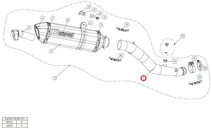 AKRAPOVIC AN|rb` yyAp[czL-K10SO6 link pipe ti ZX-10R KAWASAKI JTL GL][XgpCv }t[