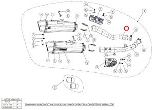 AKRAPOVIC AN|rb` yyAp[czL-K14SO3L link pipe SS ZZR1400 ZX-14 KAWASAKI JTL GL][XgpCv }t[