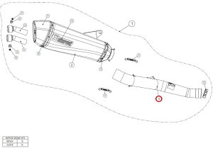AKRAPOVIC AN|rb` yyAp[czL-K14SO4 link pipe SS 1400GTR CONCOURS14 KAWASAKI JTL GL][XgpCv }t[