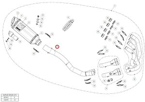 AKRAPOVIC AN|rb` yyAp[czL-K6R6 link pipe SS NINJAZX-6R 636 ZX-6R KAWASAKI JTL GL][XgpCv }t[
