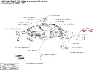 AKRAPOVIC AN|rb` yyAp[czL-K6SO5 link pipe ZX-6R KAWASAKI JTL GL][XgpCv }t[