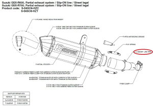 AKRAPOVIC AN|rb` yyAp[czL-S6SO8T link pipe GSX-R600 GSX-R750 SUZUKI XYL GL][XgpCv }t[