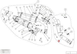 AKRAPOVIC AN|rb` yyAp[czL-Y10SO10L link pipe ti YZF-R1 YAMAHA }n GL][XgpCv }t[