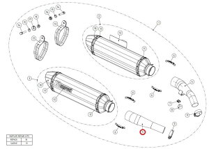 AKRAPOVIC AN|rb` yyAp[czL-Y13SO1SSR link pipe SS FJR1300 YAMAHA }n GL][XgpCv }t[