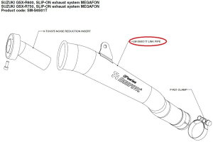 AKRAPOVIC AN|rb` yyAp[czLM-S6SO1T link pipe GSX-R600 GSX-R750 SUZUKI XYL GL][XgpCv }t[