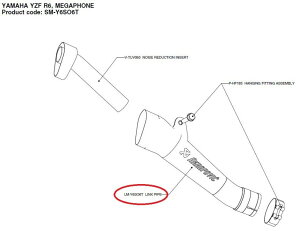 AKRAPOVIC AN|rb` yyAp[czLM-Y6SO6T link pipe YZF-R6 YAMAHA }n GL][XgpCv }t[