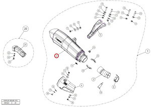 AKRAPOVIC AN|rb` yyAp[czM-HHX200205C muffler YZF-R1 YAMAHA }n CEėpTCT[ }t[