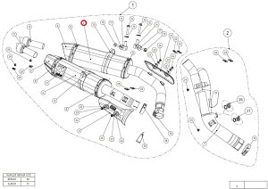 AKRAPOVIC AN|rb` yyAp[czM-HZ03205TL/2 muffler ti YZF-R1 YAMAHA }n CEėpTCT[ }t[