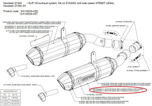 AKRAPOVIC AN|rb` yyAp[czM-HZ04202C/1 muffler right with carbon fiber outer sleeve NINJA1000 Z1000 Z1000SX KAWASAKI JTL CEėpTCT[ }t[