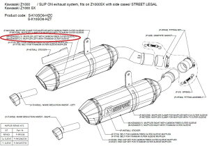 AKRAPOVIC AN|rb` yyAp[czM-HZ04202CL/1 muffler left with carbon fiber outer sleeve NINJA1000 Z1000 Z1000SX KAWASAKI JTL CEėpTCT[ }t[