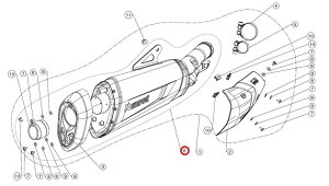 AKRAPOVIC AN|rb` yyAp[czM-HZDF00105T muffler ti S1000XR BMW CEėpTCT[ }t[