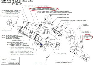AKRAPOVIC AN|rb` yyAp[czM-Z03305CL carbon fiber outer sleeve muffler-left YZF-R1 YAMAHA }n CEėpTCT[ }t[